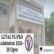 LUVAS PG/PhD Admission Open; Apply by April 4